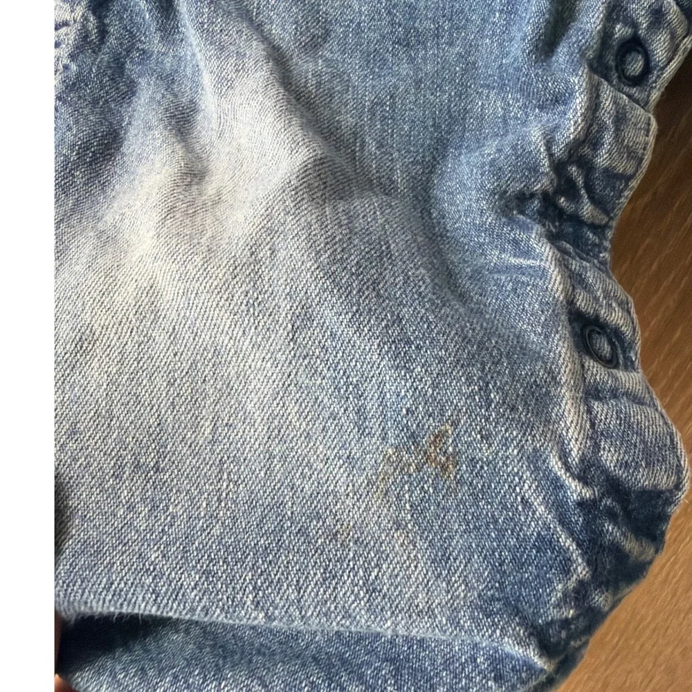 Vintage OshKosh Bgosh Kids Denim Overalls 18 Months Blue Vestbak Made in USA